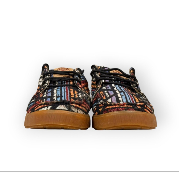 Twisted X Boys Hooey Loper Sneakers 2 Multi-color Gum Soles Western Aztec Sz 2M - Picture 3 of 9